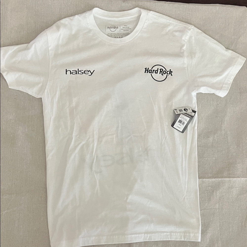 Hard Rock Cafe Halsey White Tee S